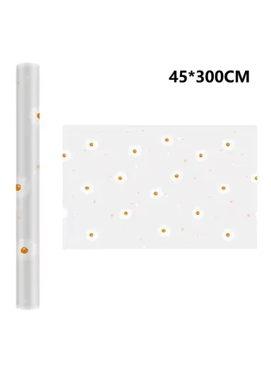 EVA Thicken Drawer Mat Cabinet Waterproof Non-Slip Dot Texture Daisy Pattern Drawer Pad (L300 x W45)cm