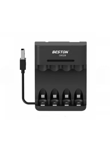 Beston C8022B USB Charger for Four 1.2V AA & AAA Rechargeable Batteries