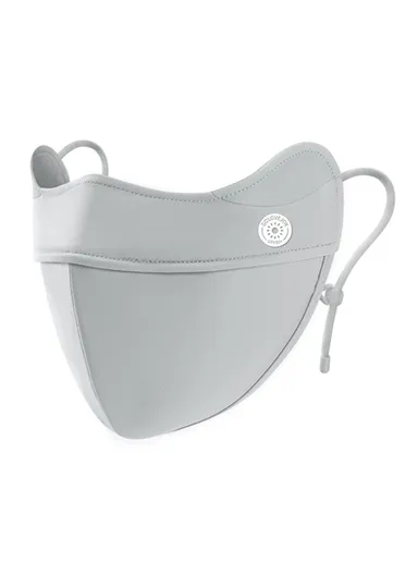 Women's Summer Sunproof Mask Breathable Cooling Anti-UV Ice Silk Face Cover XKZ61 - Grey
