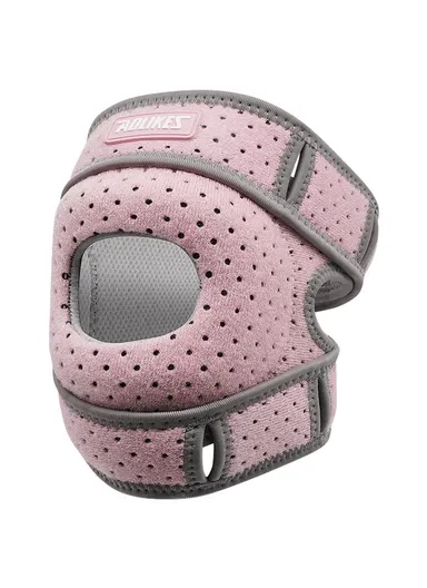 1-Pc Sports Compression Patella Strap, Running Cycling Shock Absorption Knee Patella Brace 7927 - Pink
