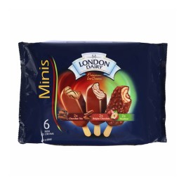LONDON DAIRY MP MINI CHOC TRIO BELG CHOC NUTS