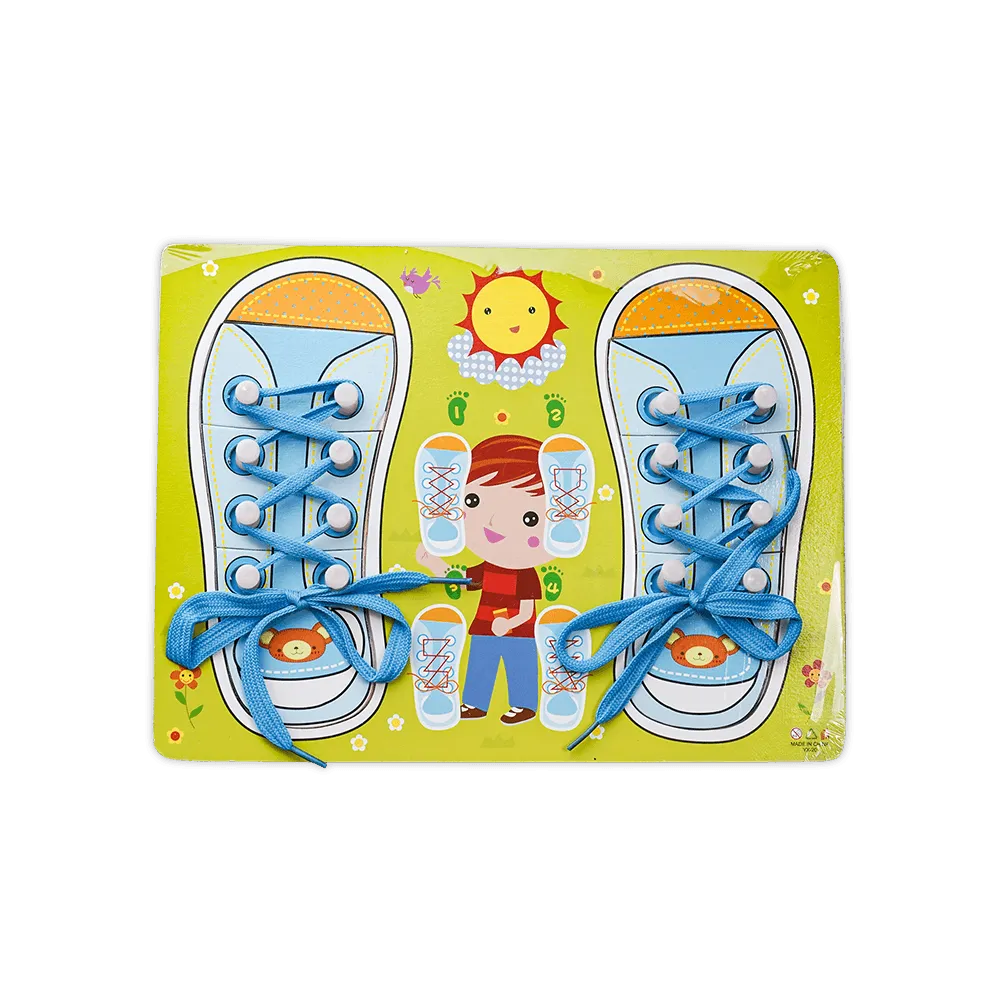 Shoes Tie Educational Wooden Board