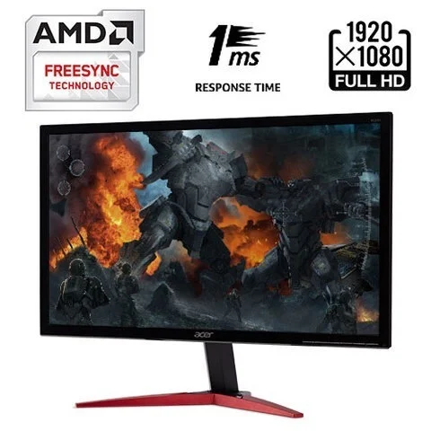 Acer Screen KG241 Gaming 144Hz 24” FreeSync 1Ms Refresh Rate FHD 1080p