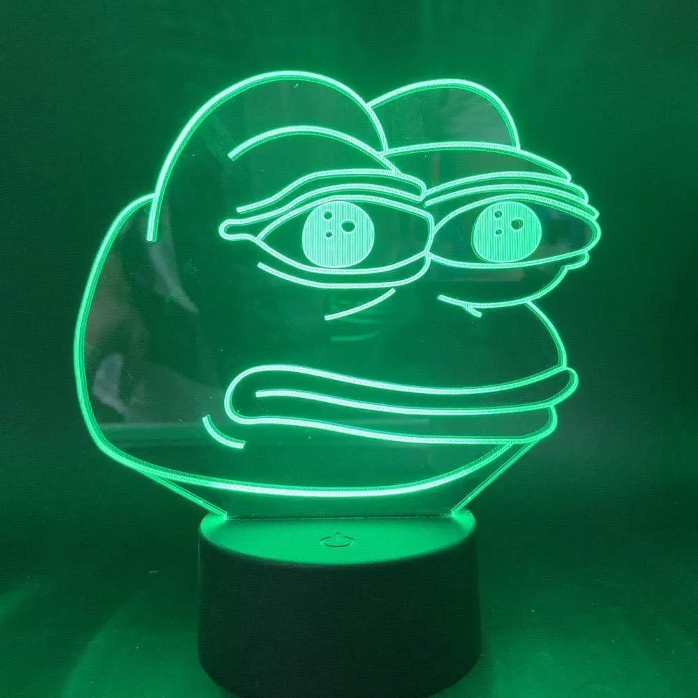 Pepe The Frog - Original 3D Cartoon Night Light Lamp LED