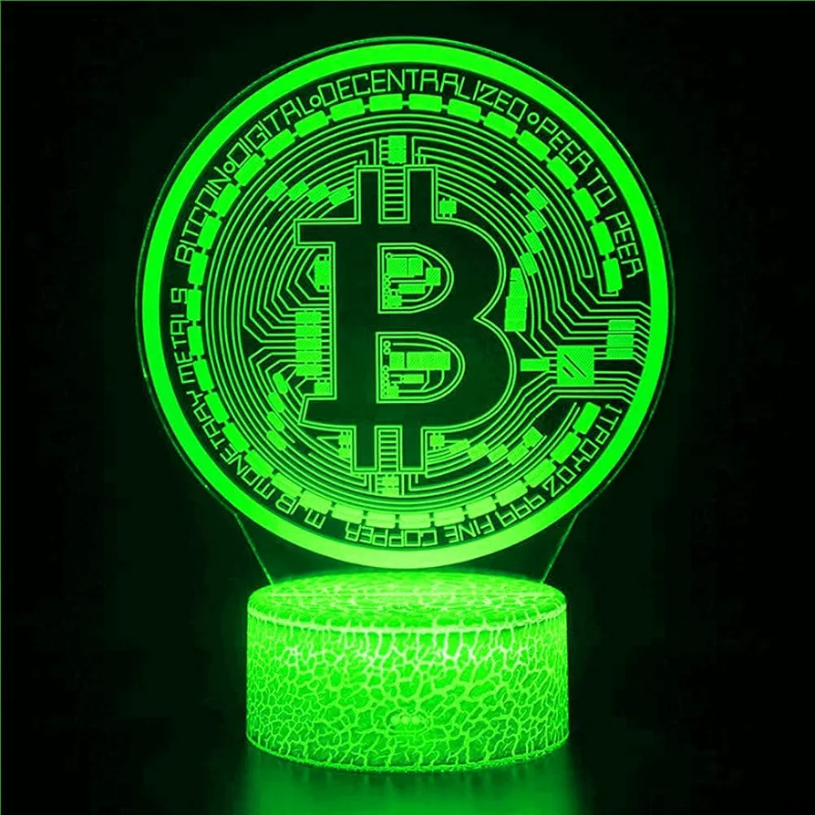 Bitcoin- Original 3D Night Light Lamp LED
