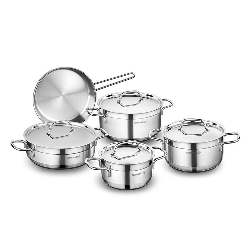STAINLESS STEEL COOKWARE SET 5PCS